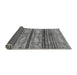 Sideview of Abstract Gray Modern Rug, abs558gry