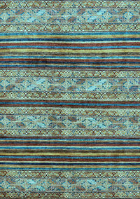 Abstract Light Blue Modern Rug, abs558lblu