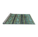 Sideview of Machine Washable Abstract Light Blue Modern Rug, wshabs558lblu