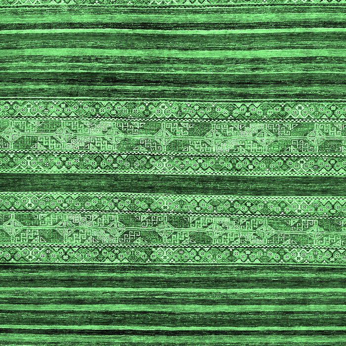 Machine Washable Abstract Emerald Green Modern Area Rugs, wshabs558emgrn