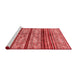 Modern Red Washable Rugs