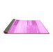 Sideview of Solid Purple Modern Rug, abs5590pur