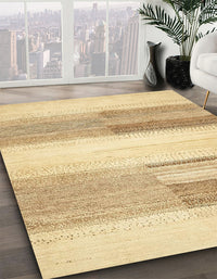 Abstract Gold Solid Rug, abs5590