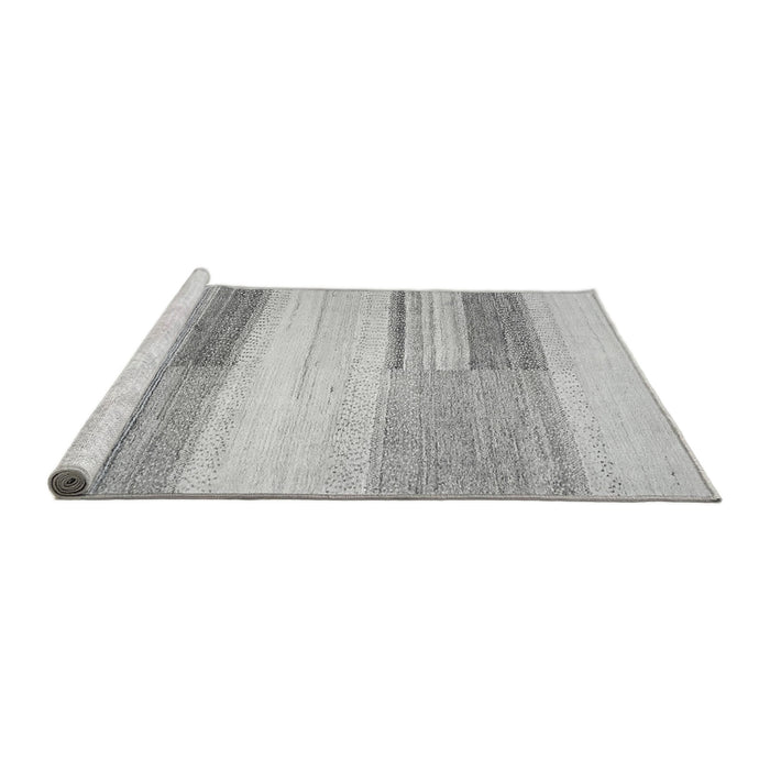 Sideview of Machine Washable Solid Gray Modern Rug, wshabs5590gry
