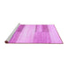 Sideview of Machine Washable Solid Purple Modern Area Rugs, wshabs5590pur