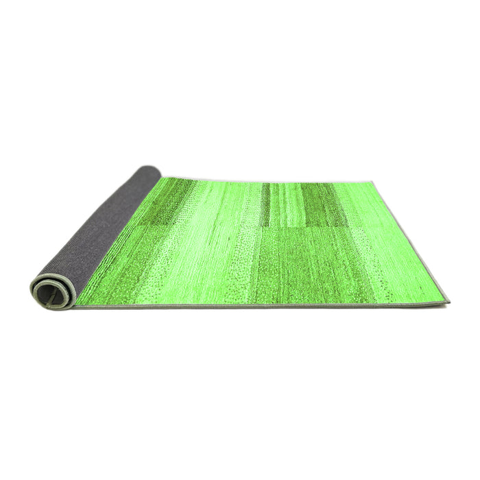 Sideview of Solid Green Modern Rug, abs5590grn