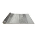 Sideview of Solid Gray Modern Rug, abs5590gry