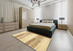 Abstract Gold Solid Rug in a Bedroom, abs5590