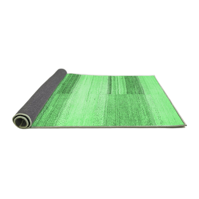 Sideview of Solid Emerald Green Modern Rug, abs5590emgrn