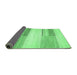 Sideview of Solid Emerald Green Modern Rug, abs5590emgrn