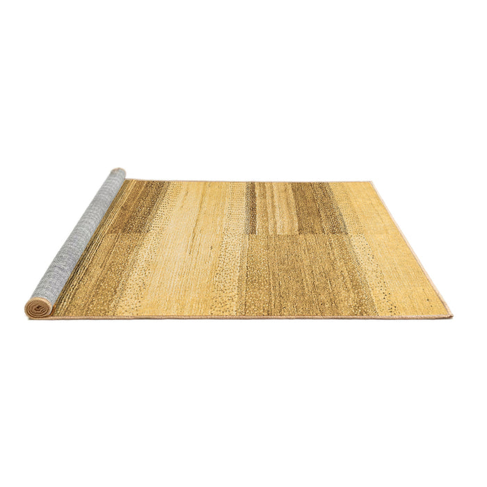 Sideview of Machine Washable Solid Brown Modern Rug, wshabs5590brn