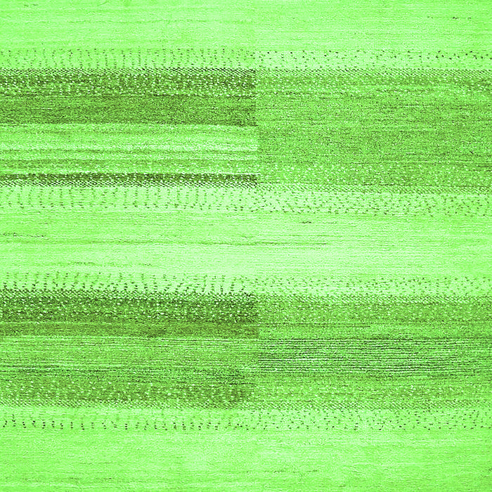 Square Machine Washable Solid Green Modern Area Rugs, wshabs5590grn