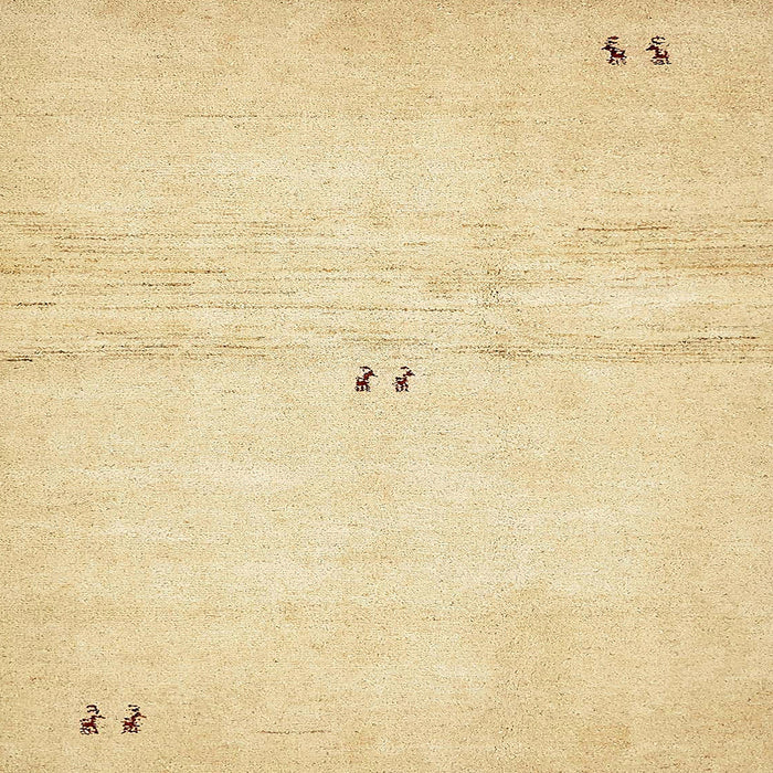 Square Machine Washable Abstract Sun Yellow Rug, wshabs5591