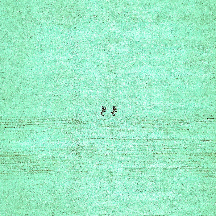 Solid Turquoise Modern Rug, abs5591turq