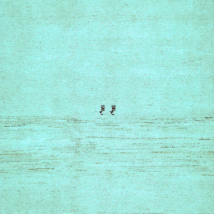 Machine Washable Solid Light Blue Modern Rug, wshabs5591lblu