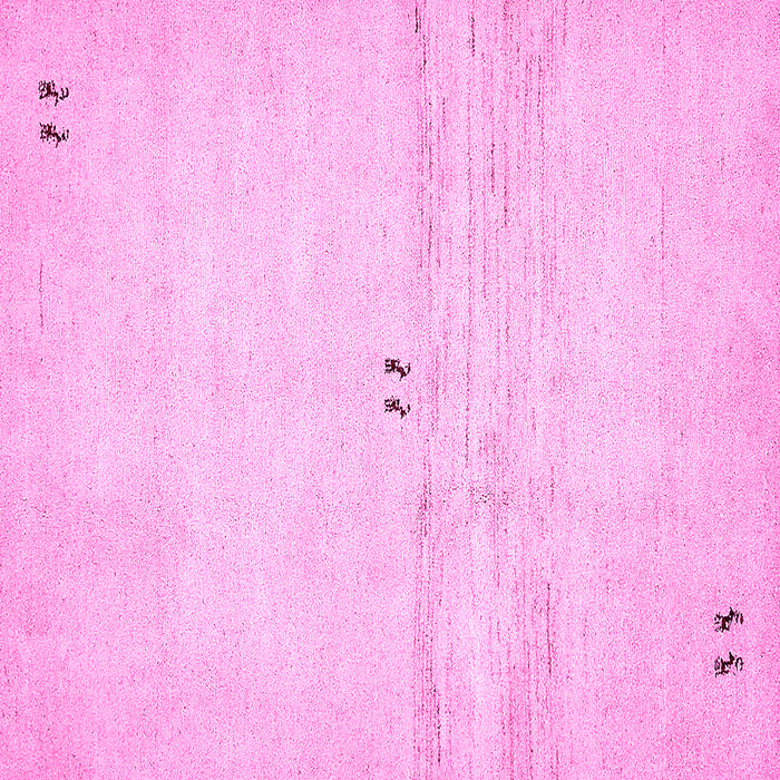 Square Solid Pink Modern Rug, abs5591pnk