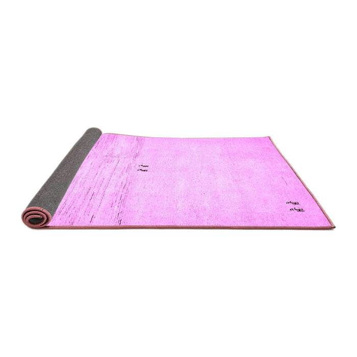 Sideview of Solid Purple Modern Rug, abs5591pur