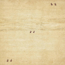 Square Abstract Sun Yellow Solid Rug, abs5591