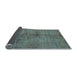 Sideview of Abstract Light Blue Modern Rug, abs5592lblu