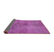 Sideview of Abstract Purple Modern Rug, abs5592pur