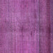 Square Machine Washable Abstract Purple Modern Area Rugs, wshabs5592pur