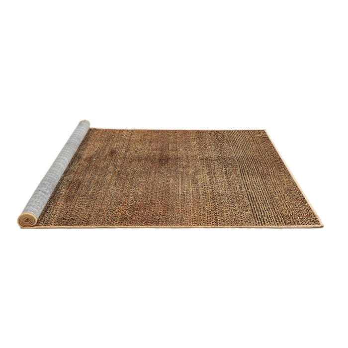 Sideview of Machine Washable Abstract Brown Modern Rug, wshabs5592brn