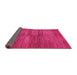 Sideview of Abstract Pink Modern Rug, abs5593pnk