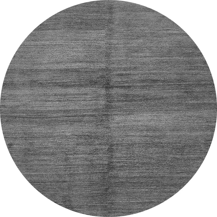 Round Machine Washable Abstract Gray Modern Rug, wshabs5593gry