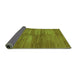 Sideview of Abstract Green Modern Rug, abs5593grn