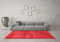 Machine Washable Abstract Red Modern Rug, wshabs5593red