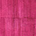 Square Abstract Pink Modern Rug, abs5593pnk