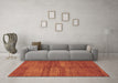 Machine Washable Abstract Brown Modern Rug in a Living Room,, wshabs5593brn