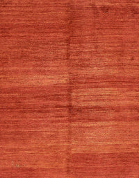 Machine Washable Abstract Orange Red Rug, wshabs5593