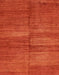 Abstract Orange Red Modern Rug, abs5593