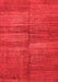 Abstract Red Modern Area Rugs