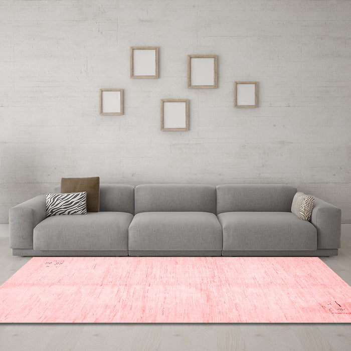Modern Red Washable Rugs