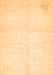 Machine Washable Solid Orange Modern Area Rugs, wshabs5594org