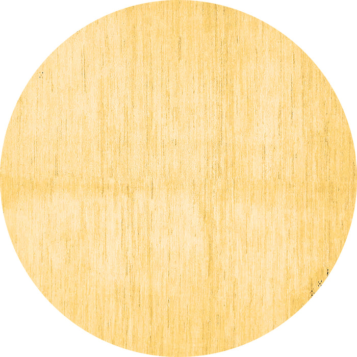 Round Machine Washable Solid Brown Modern Rug, wshabs5594brn