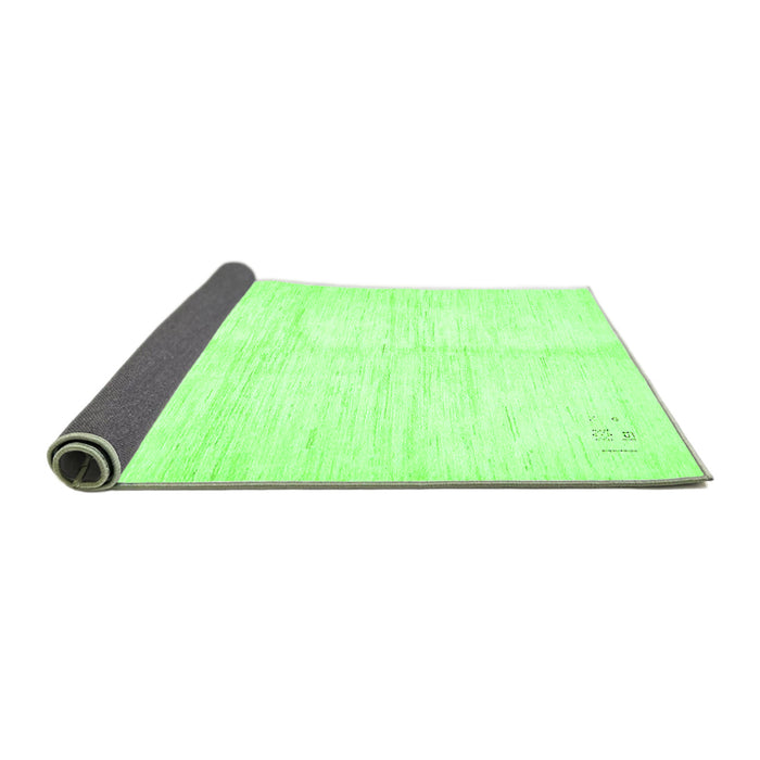Sideview of Solid Green Modern Rug, abs5594grn