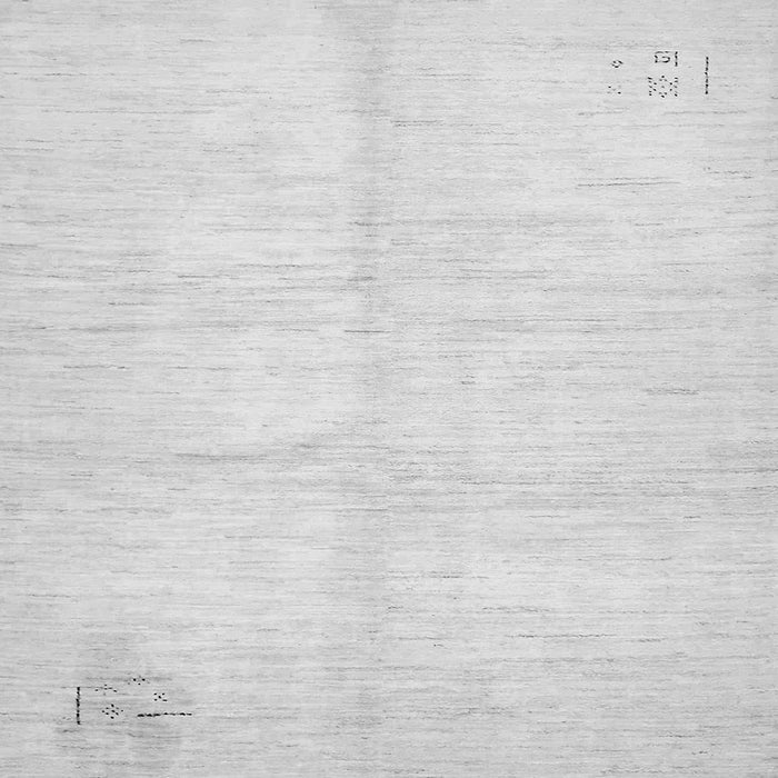 Square Machine Washable Solid Gray Modern Rug, wshabs5594gry