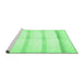 Sideview of Machine Washable Solid Emerald Green Modern Area Rugs, wshabs5595emgrn