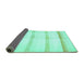 Sideview of Solid Turquoise Modern Rug, abs5595turq