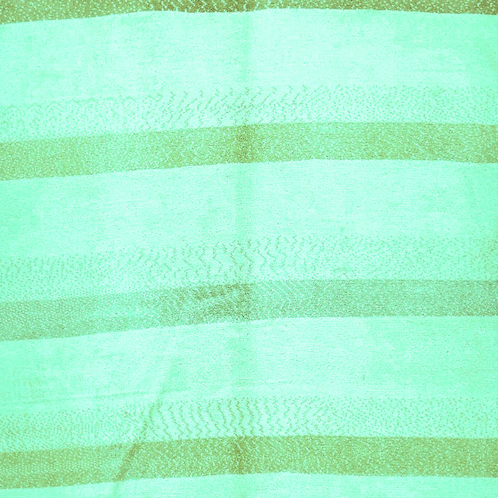 Machine Washable Solid Turquoise Modern Area Rugs, wshabs5595turq