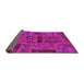 Sideview of Patchwork Pink Transitional Rug, abs5596pnk