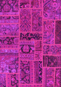 Patchwork Pink Transitional Rug, abs5596pnk