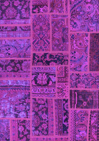 Patchwork Purple Transitional Rug, abs5596pur