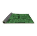 Sideview of Patchwork Emerald Green Transitional Rug, abs5596emgrn