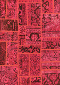 Patchwork Orange Transitional Rug, abs5596org