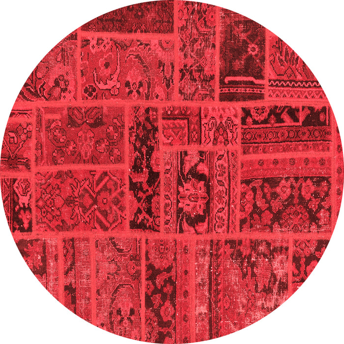 Patchwork Red Transitional Rug, abs5596red