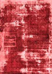 Abstract Red Modern Rug, abs5597red